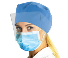 Load image into Gallery viewer, iMask™ Earloop Face Masks ASTM Level 3 Blue with Shield