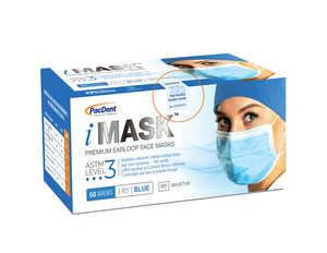 iMask™ Earloop Face Masks ASTM Level 3_Blue