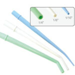 Surgical Aspirator Tips - Small Orifice   Blue   7 3/4" Long   1/16" Diameter   25 Per Package