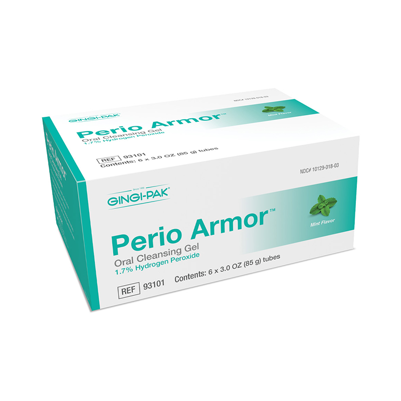 Perio Armor 1.7% HP Oral Cleansing Gel (6-Pack) - Mint