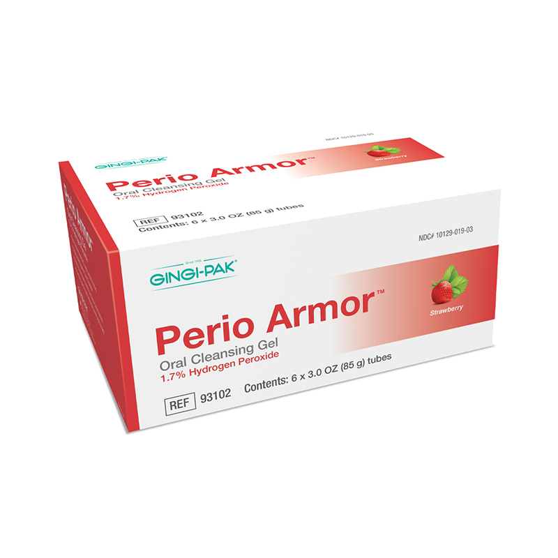 Perio Armor 1.7% HP Oral Cleansing Gel (6-Pack) - Strawberry
